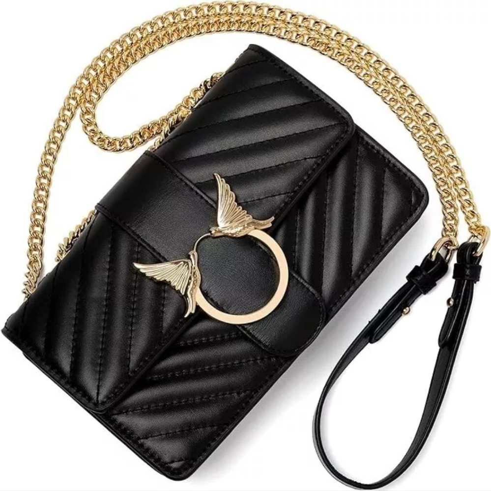 Women's fashion shoulder bag leather clutch crossbody purse handbag with chain